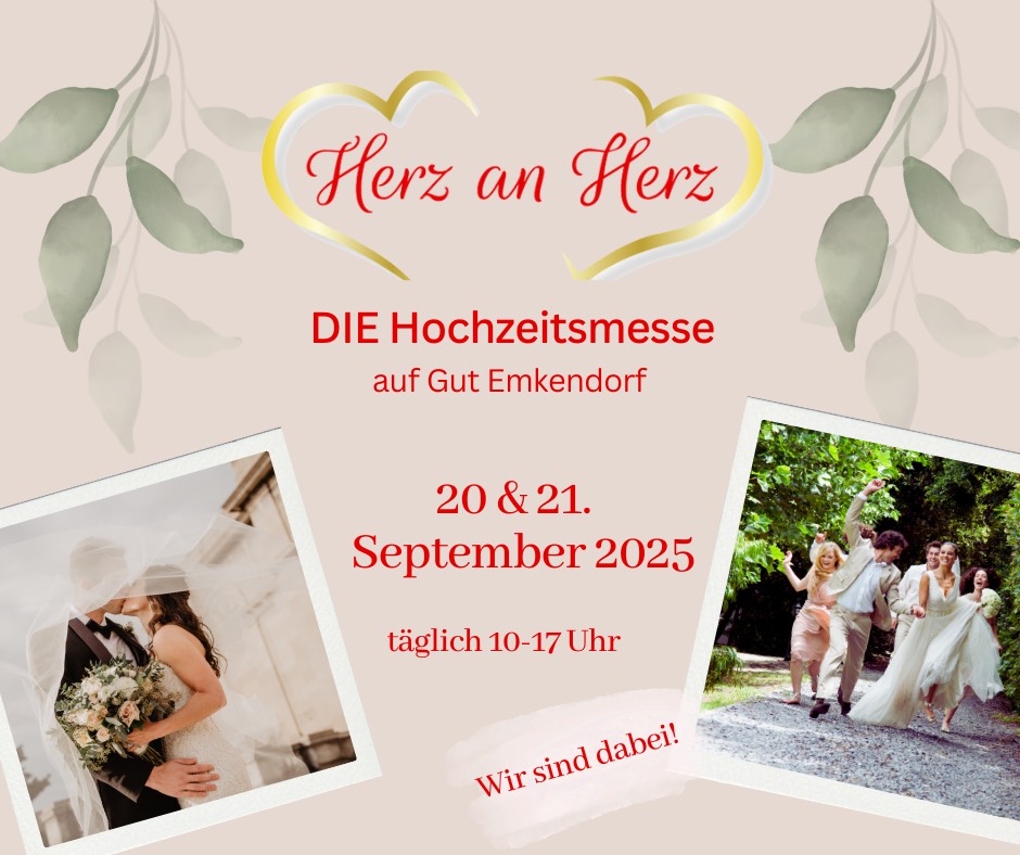 Goldschmiede Schütt auf der Hochzeitsmesse auf Gut Emkendorf 20 & 21. September 2025